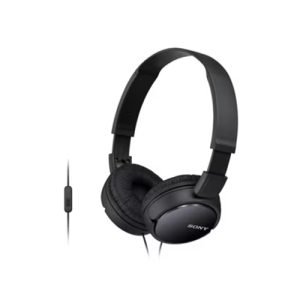 SONY MDR-ZX110AP ON-EAR STEREO WIRED HEADPHONES BLACK