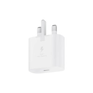 SAMSUNG 25W ADAPTER W/O CABLE 3 PIN NEW VERSION WHITE