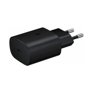 SAMSUNG 25W POWER ADAPTER W/O CABLE 2 PIN EU PLUG NEW VERSION BLACK