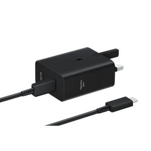 SAMSUNG 50W POWER ADAPTER DUO (5A/1.8M) C2C CABLE BLACK 3 PIN (NEW MODEL)