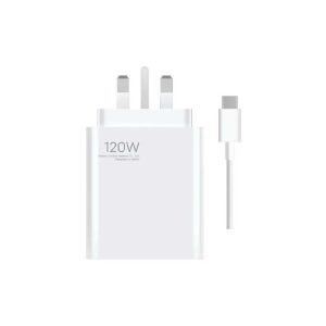 XIAOMI MI 120W CHARGER COMBO ( TYPE-A) WITH A TO C CABLE 3PIN WHITE