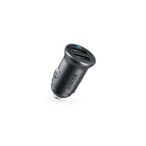 ANKER POWERDRIVE ALLOY 2 24W DUAL PORT CAR CHARGE BLACK