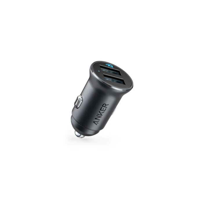 ANKER POWERDRIVE ALLOY 2 24W DUAL PORT CAR CHARGE BLACK