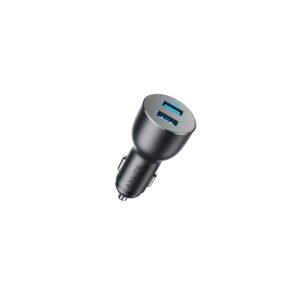 ANKER POWERDRIVE III ALLOY 2 36W DUAL PORT CAR CHARGER BLACK