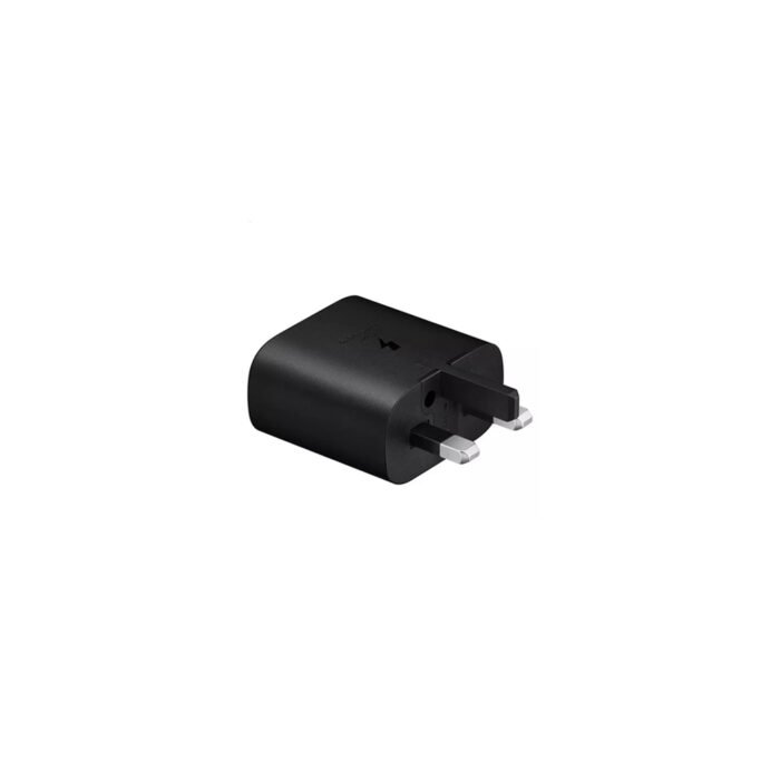 SAMSUNG GALAXY 25W 3 PIN WITHOUT CABLE NWE VERSION BLACK